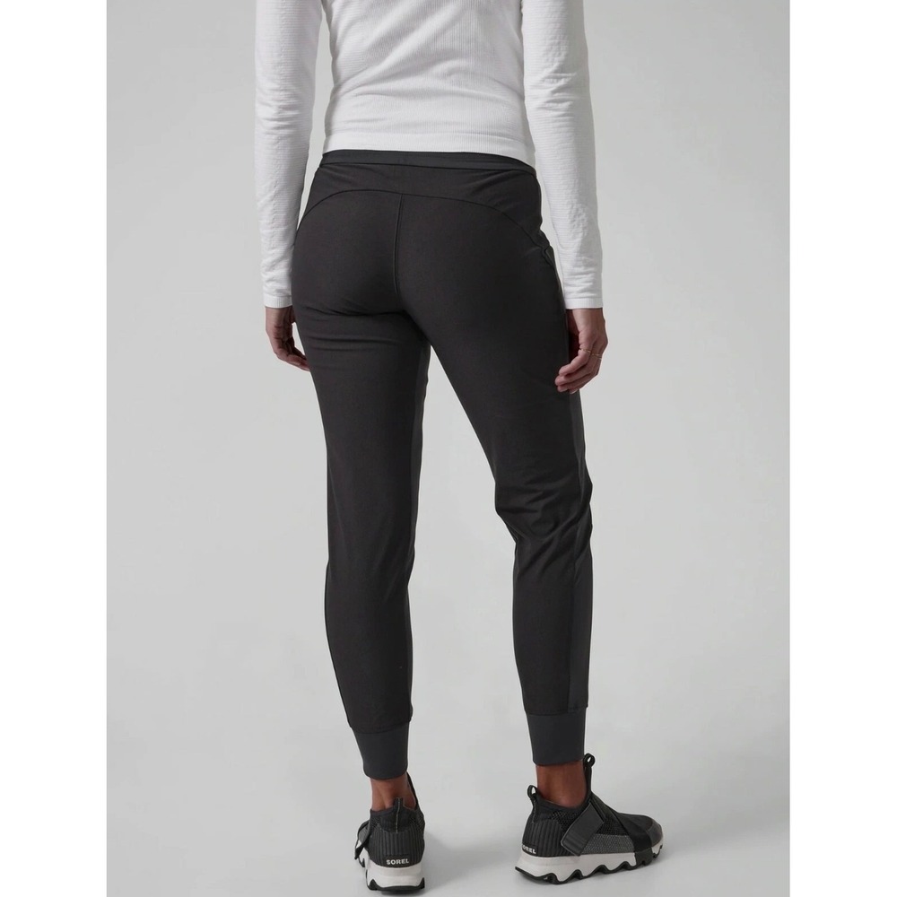 Athleta Headland Hybrid Mid Rise Jogger Black Women's Size 10 Athleisure Travel - Picture 5 of 14
